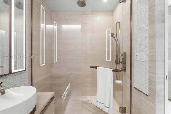 a view of city and ocean