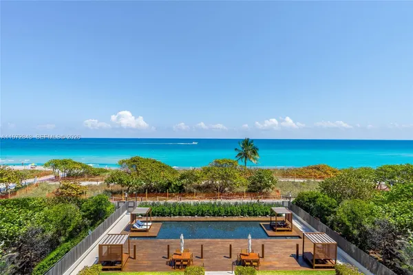 a view of city and ocean