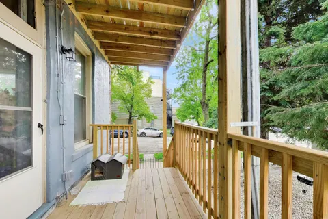 a view of balcony with couch