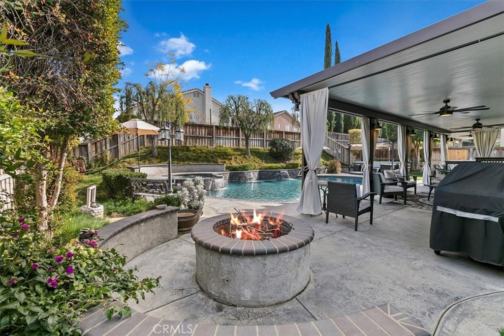 8402 Lindenhurst Street Riverside, CA 92508 - Photo 35 of 52 Built In Firepit with Seating