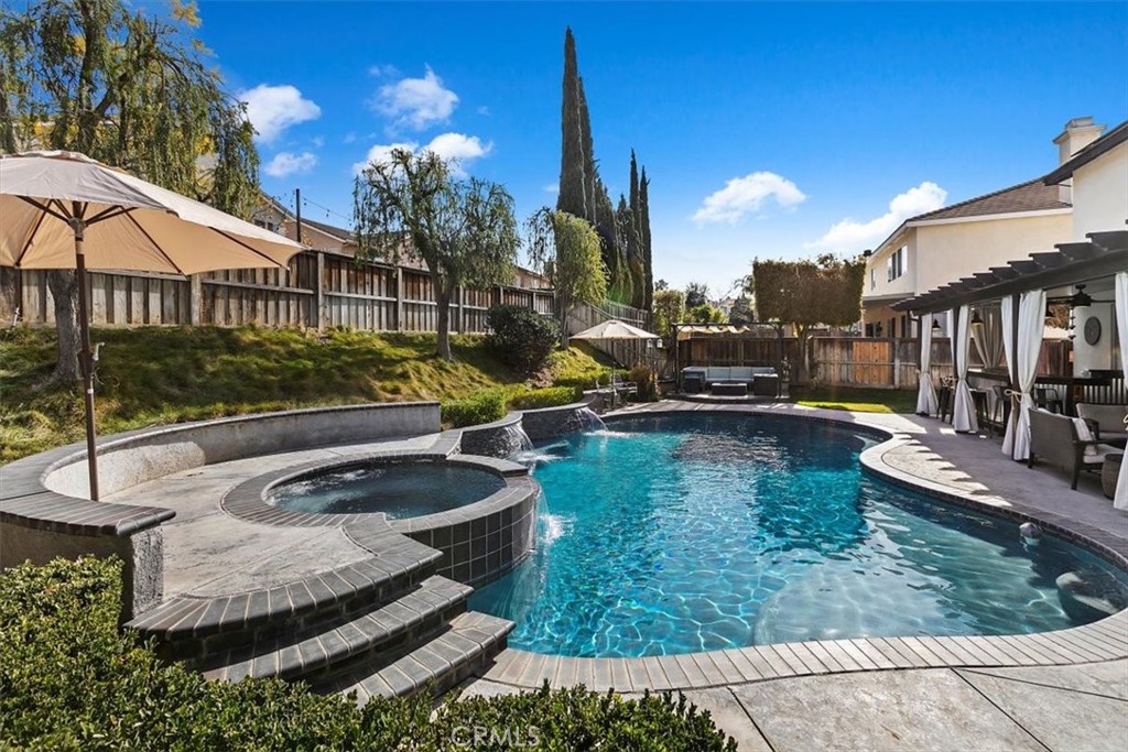 8402 Lindenhurst Street Riverside, CA 92508 - Photo 36 of 52 Raised Jacuzzi with Waterfall