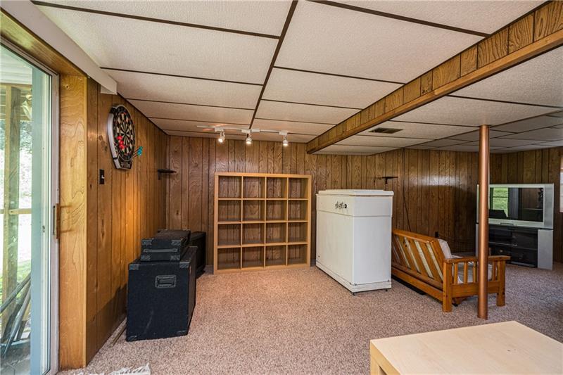 133 Old Ridge Road Coraopolis, PA 15108 - Photo 19 of 23 An alternate view of the finished game room shows the other half of this expansive space.