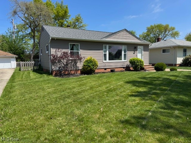 30101 Oakdale Road Willowick, OH 44095 - Photo 2 of 17 View of front of home with crawl space and a shingled roof