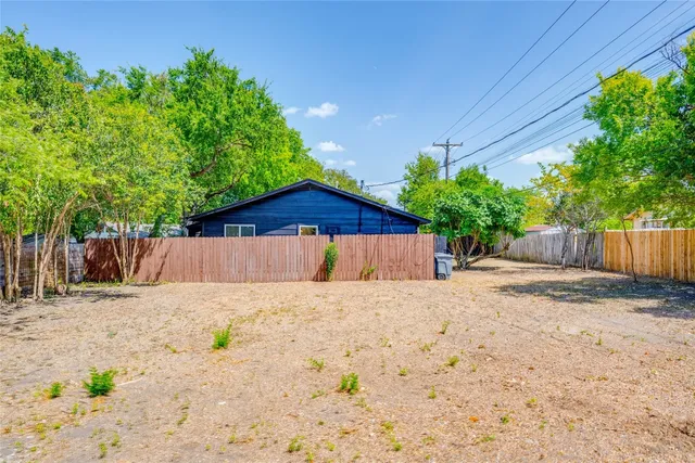 a backyard of a house