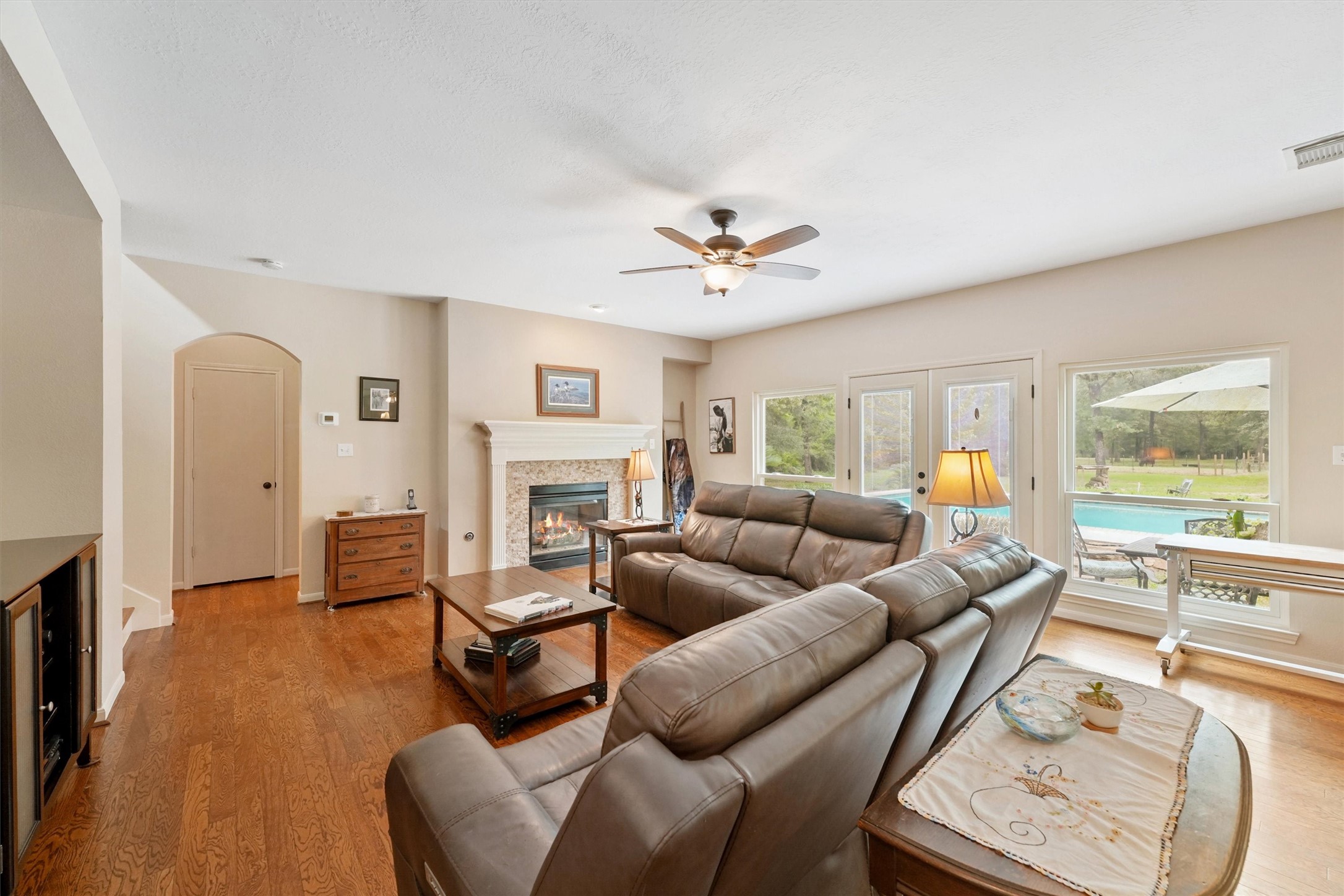 6803 Treaschwig Road Spring, TX 77373 - Photo 4 of 22 a living room with furniture and a large window