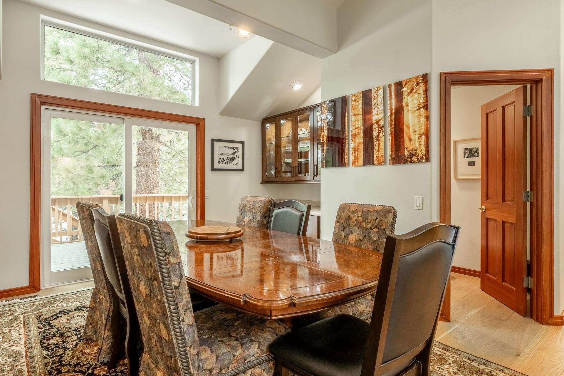 244 Ridge Way Mammoth Lakes, CA 93546 - Photo 23 of 49 Dining room featuring light wood-style floors and baseboards