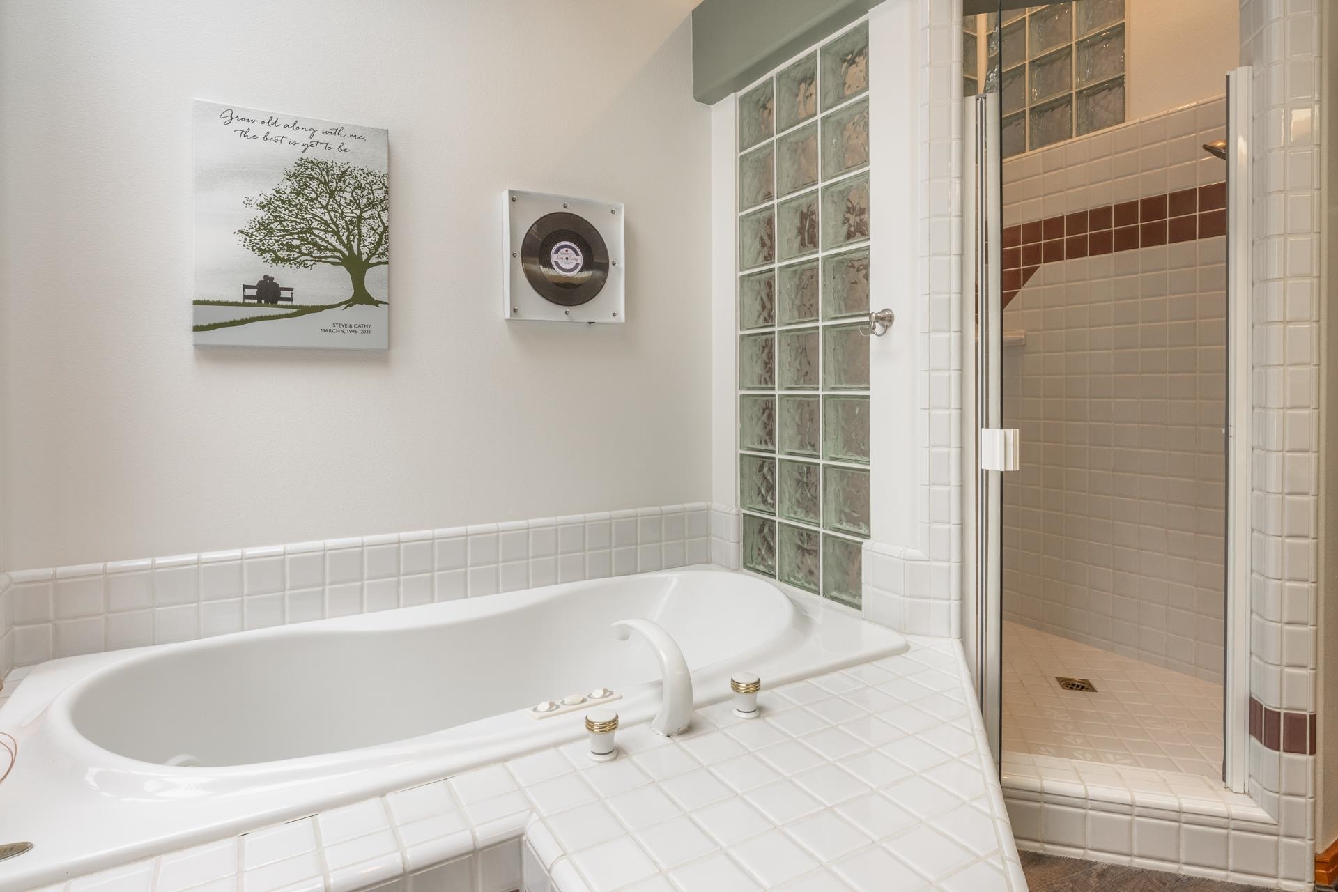 244 Ridge Way Mammoth Lakes, CA 93546 - Photo 33 of 49 Bathroom with a shower stall and a bath