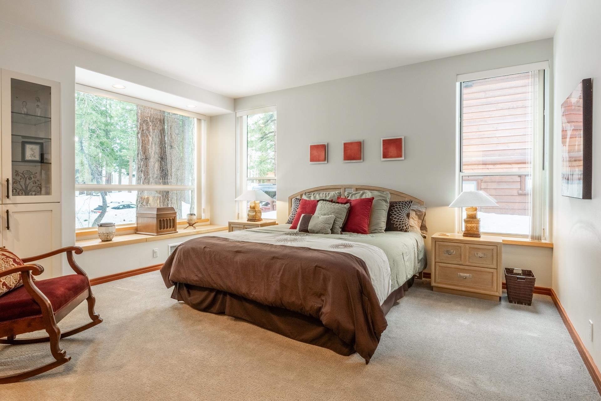 244 Ridge Way Mammoth Lakes, CA 93546 - Photo 35 of 49 Carpeted bedroom featuring multiple windows