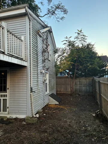 a backyard of a house
