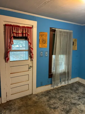 a view of an entryway door