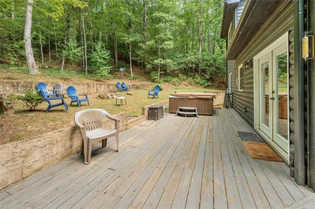 a terrace with outdoor seating