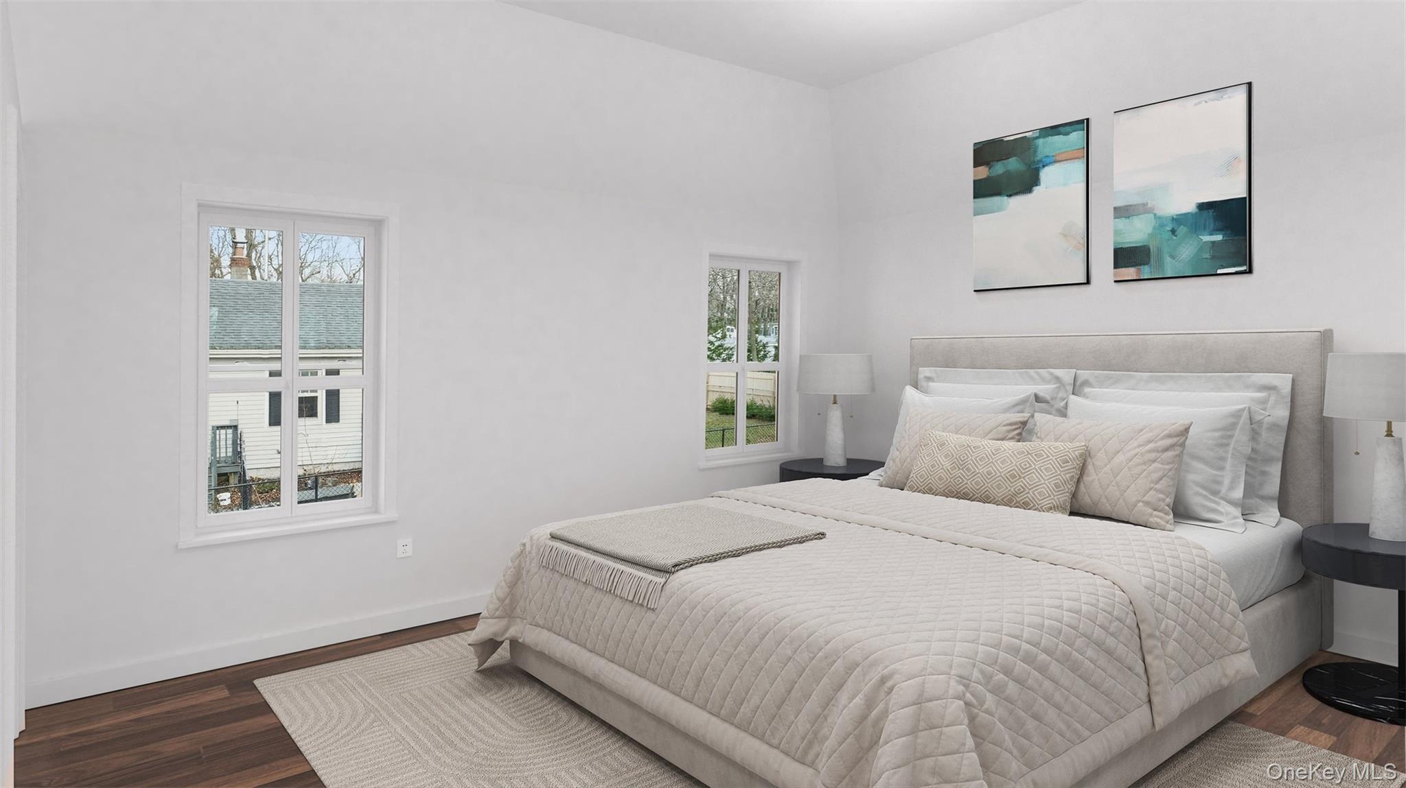 108 Beach Road Wading River, NY 11792 - Photo 6 of 6 a bedroom with a bed and a window