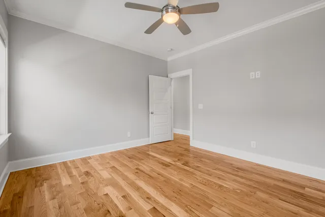 an aerial view of residential building and lake