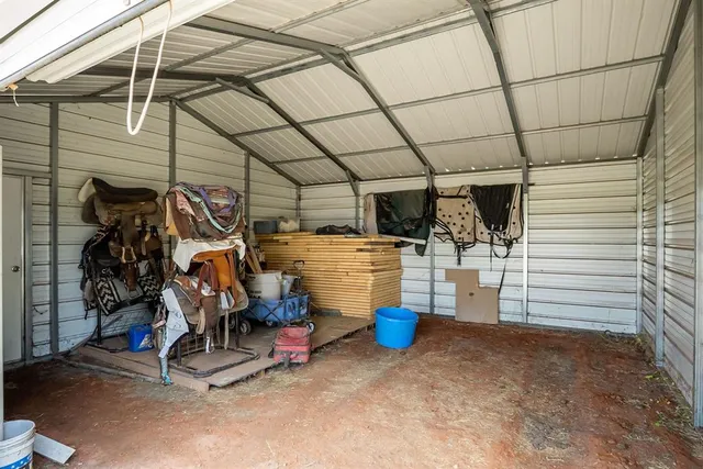 a view of a storage room with utility room