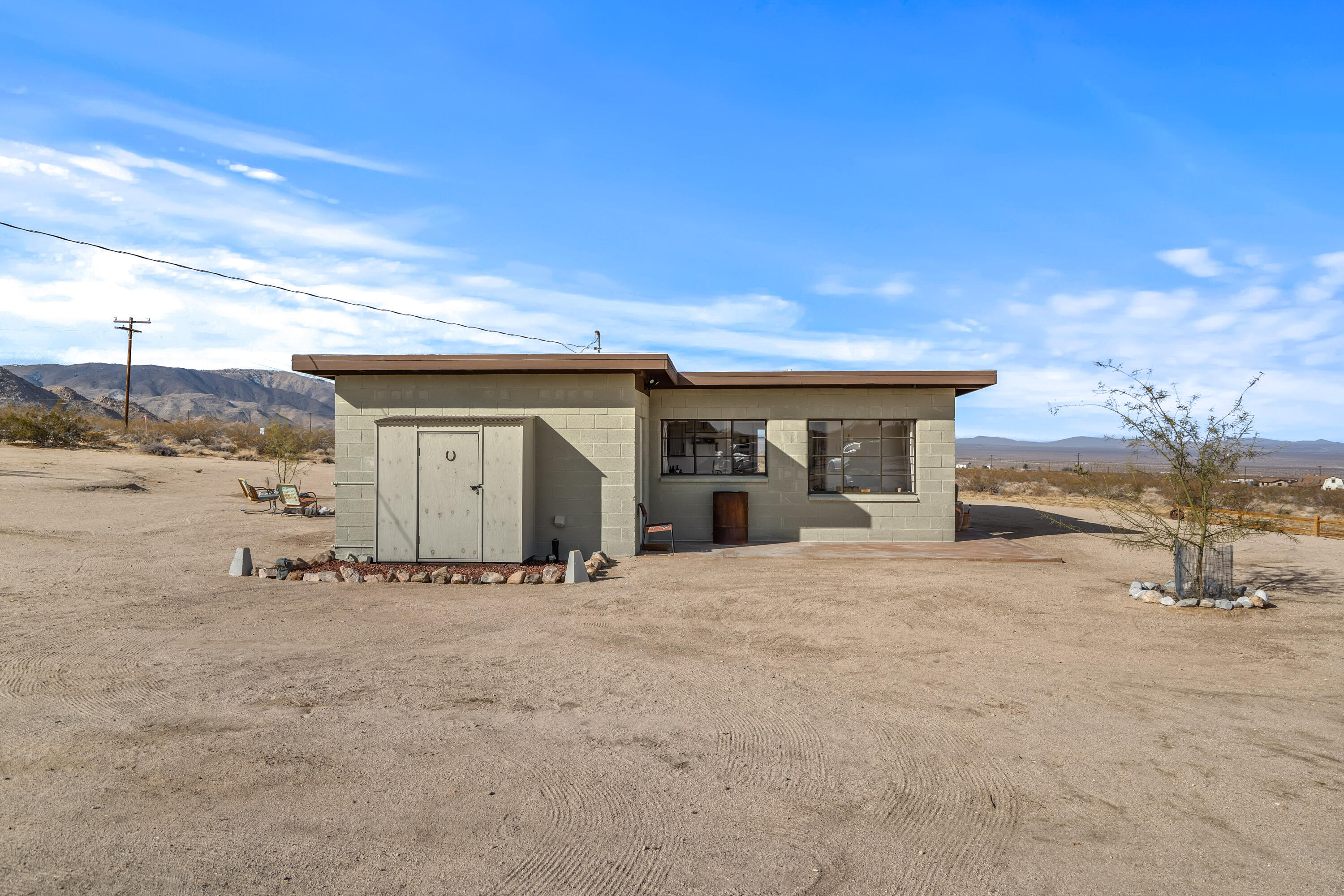 52079 Ocotillo Road Johnson Valley, CA 92285 - Photo 37 of 40 a view of the house with a outdoor space