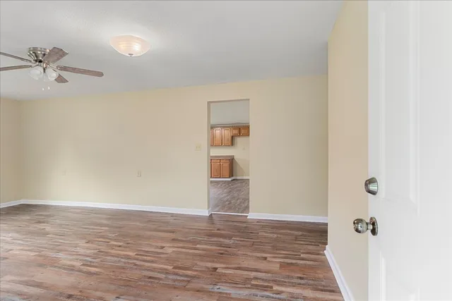 a view of an empty room