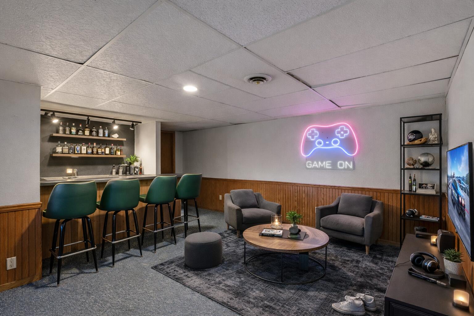 3605 Tannery Road Two Rivers, WI 54241 - Photo 4 of 24 Virtually Staged Rec Room