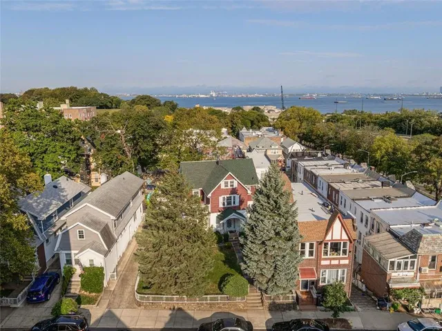 an aerial view of multiple house