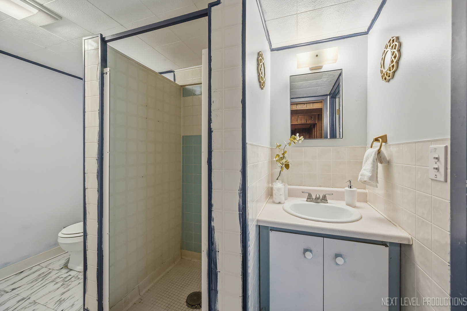 906 Carol Avenue Elgin, IL 60123 - Photo 21 of 31 a bathroom with a sink a toilet and shower