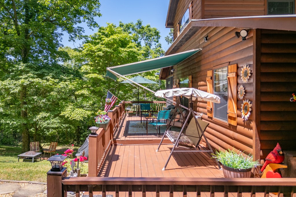 66 Fortenberry Road Young Harris, GA 30582 - Photo 40 of 55 a view of outdoor space and deck