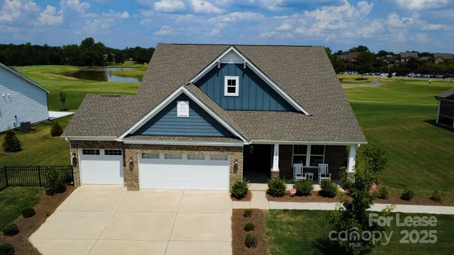 a house view with a garden space