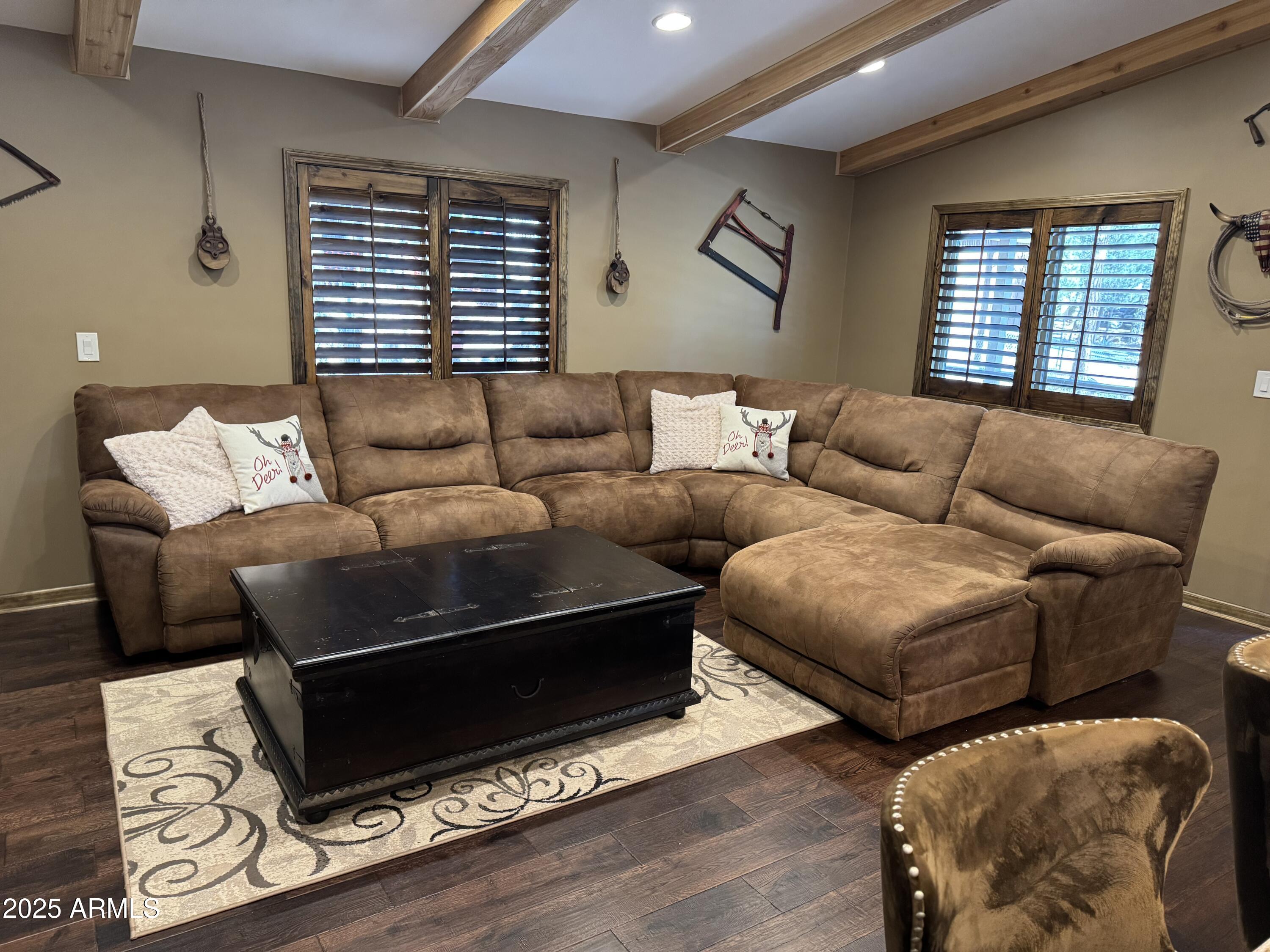 3998 Bloody Basin Road Pine, AZ 85544 - Photo 22 of 71 a living room with furniture and a window