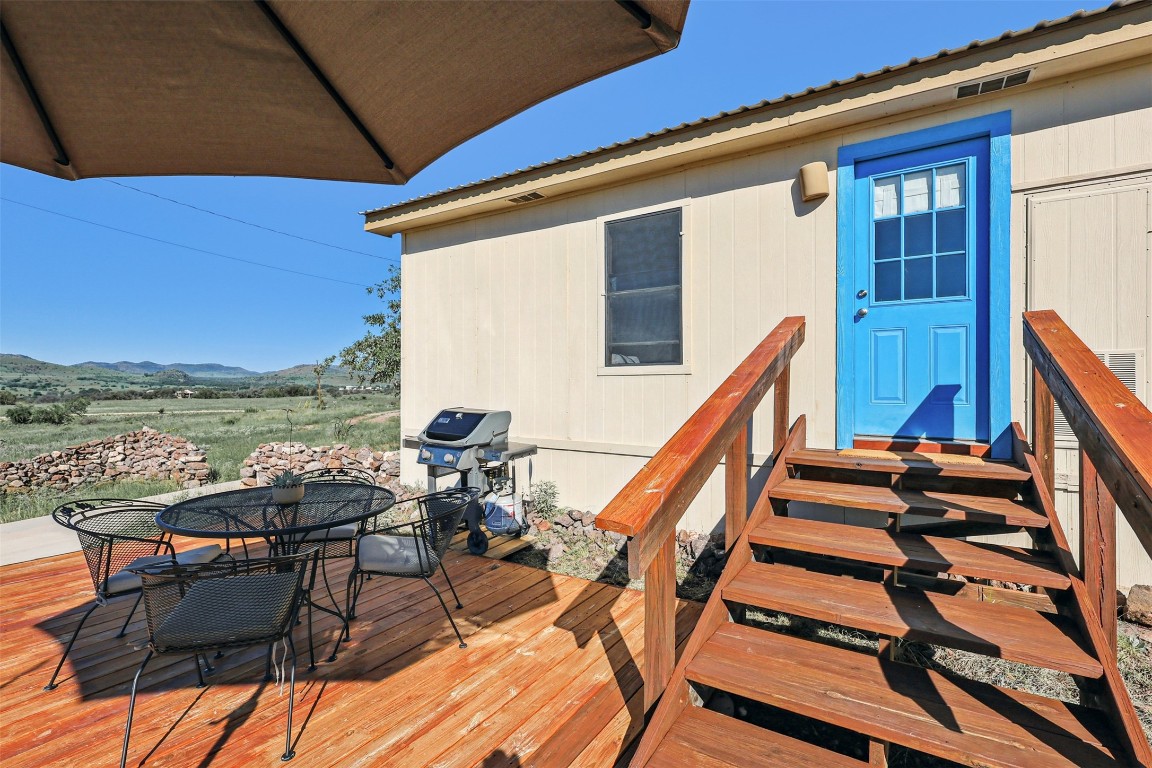 106 Ridge Line Drive Fort Davis, TX 79734 - Photo 26 of 39 a view of deck with patio and wooden floor
