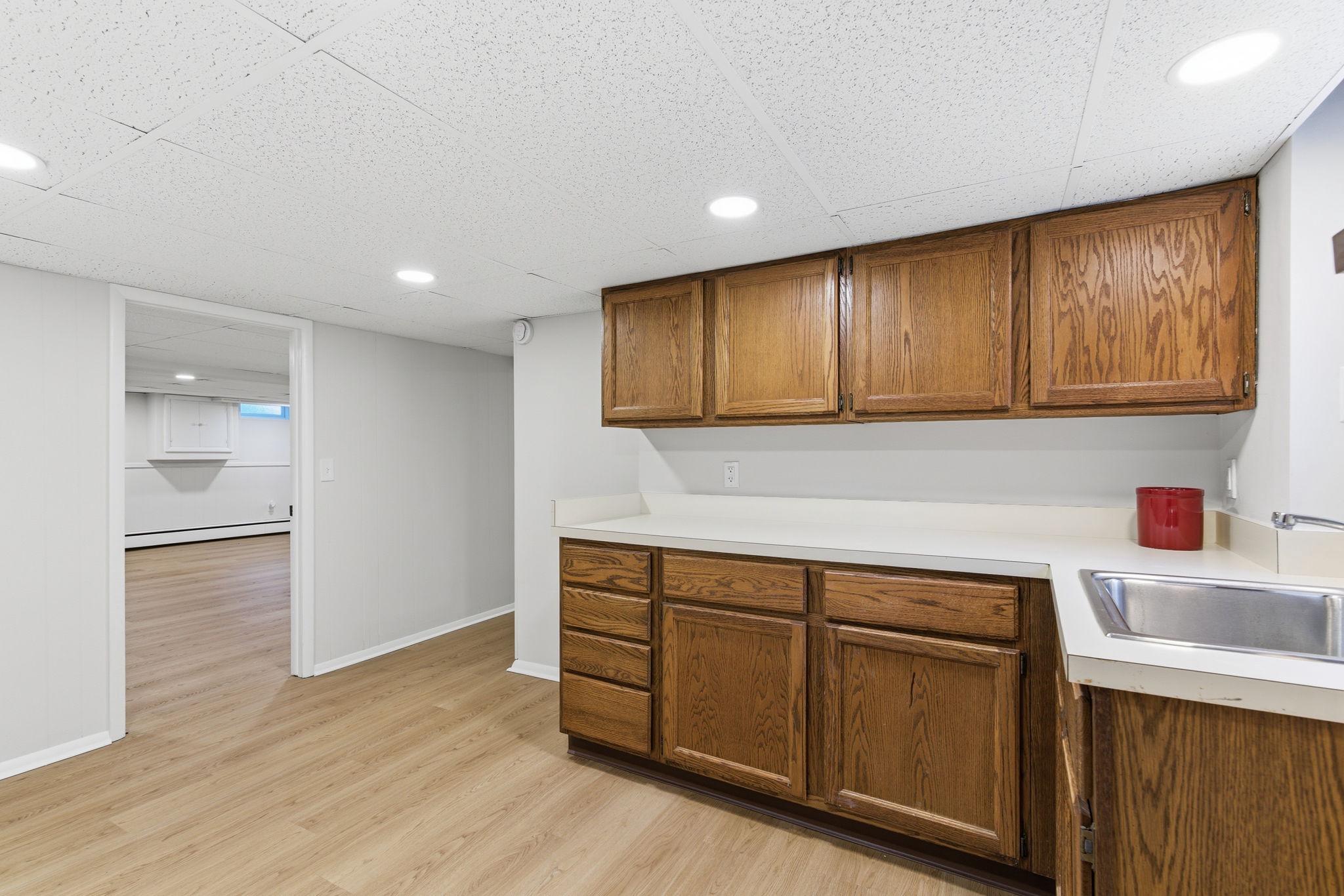 305 Gralan Road Catonsville, MD 21228 - Photo 28 of 38 Lower level kitchen space next to recreation room