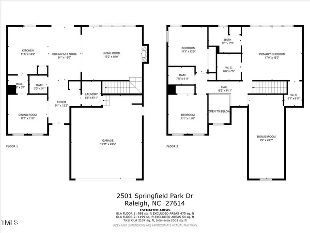 $440,000 | 2501 Springfield Park Drive, Raleigh, NC 27614