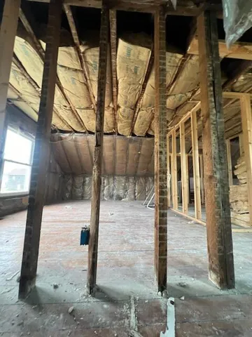 a view of a pathway of a building