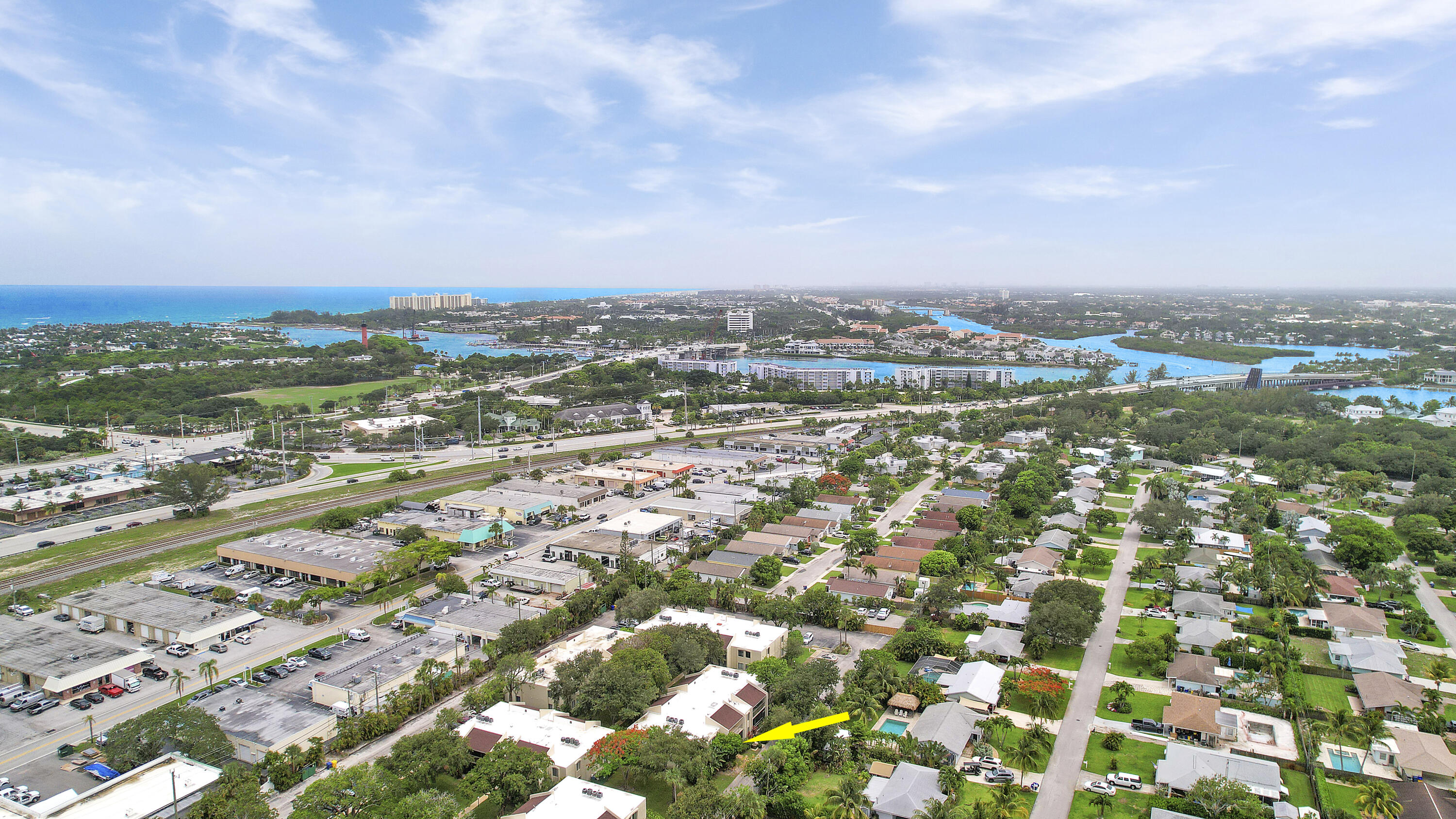 150 Pineview Road, Unit K4 Jupiter, FL 33469 - Photo 3 of 14 150 Pineview drone 2