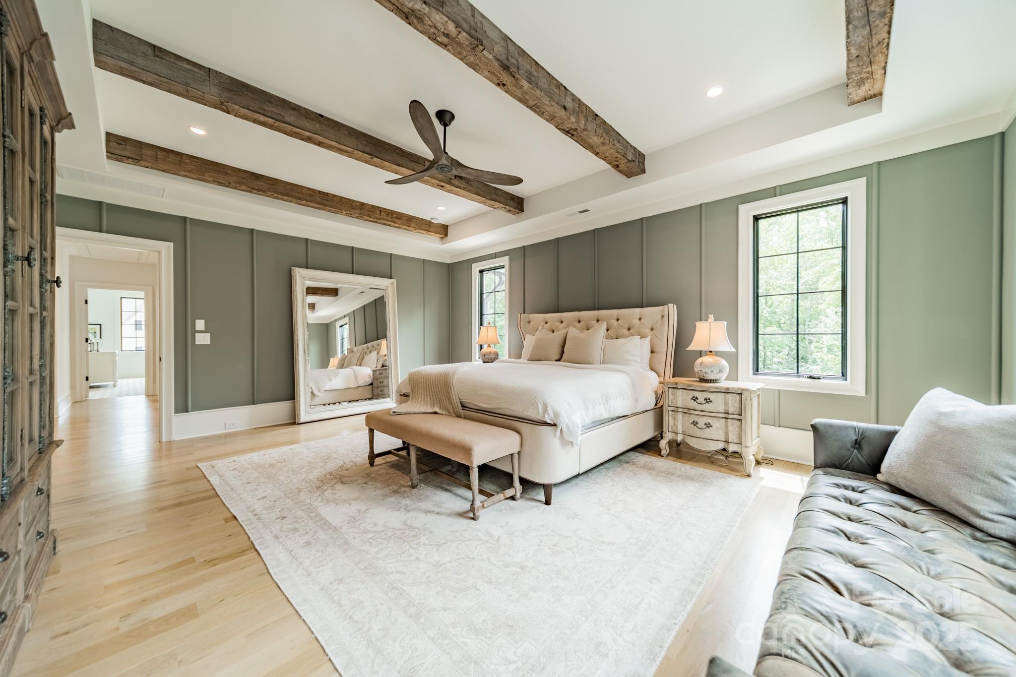 430 Bramble Way Fort Mill, SC 29708 - Photo 15 of 45 a bedroom with a bed wooden floor and window