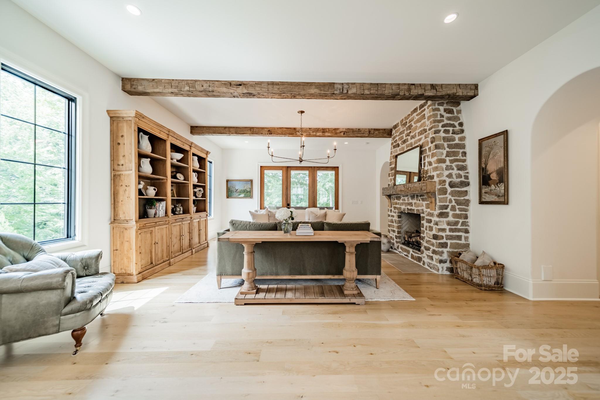 430 Bramble Way Fort Mill, SC 29708 - Photo 7 of 45 a living room with furniture and a fireplace