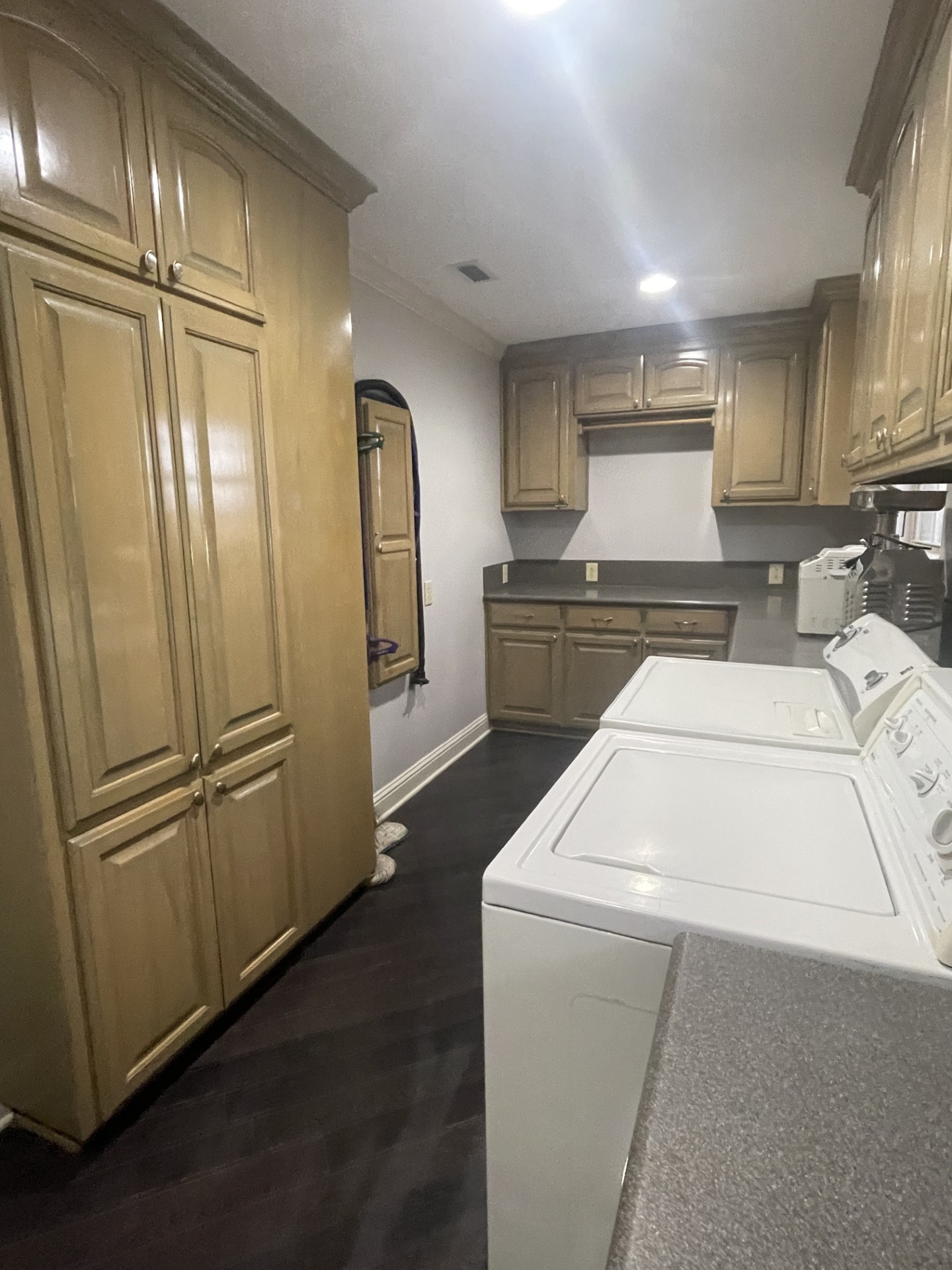 511 County Road 161 Long Branch, TX 75669 - Photo 17 of 32 a kitchen with a refrigerator sink and cabinets