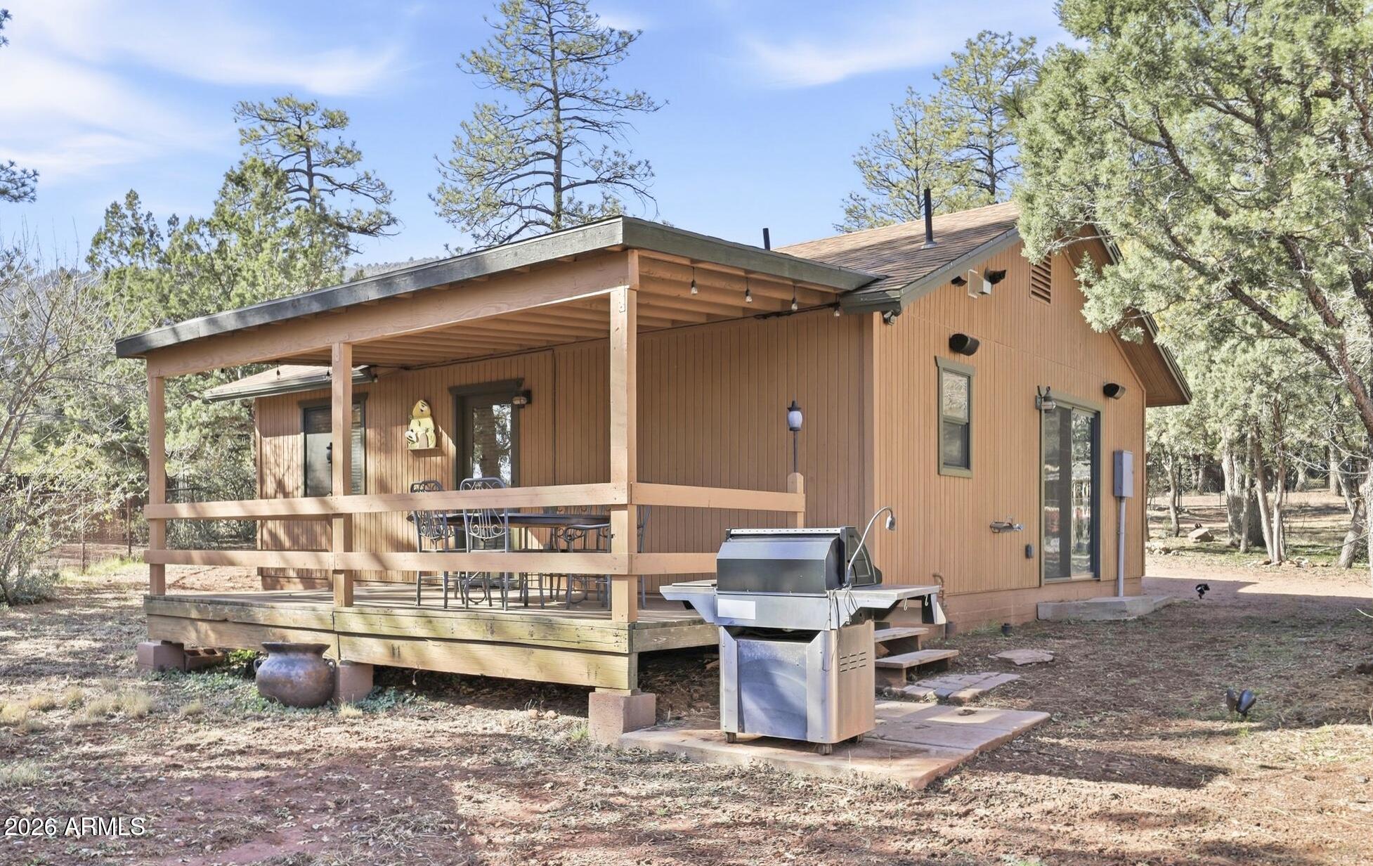 4023 Pine Road Pine, AZ 85544 - Photo 20 of 22 a front view of a house with garden