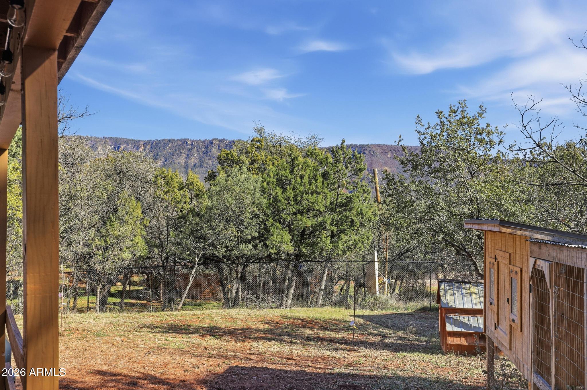 4023 Pine Road Pine, AZ 85544 - Photo 21 of 22 a view of a yard with wooden fence