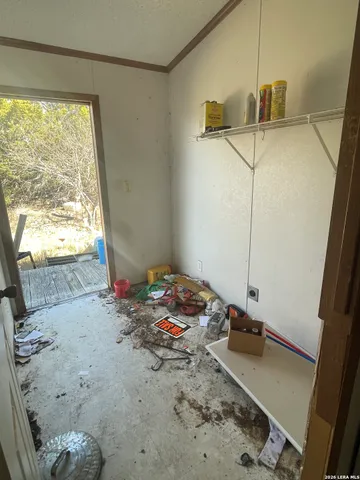 a view of lake with green space