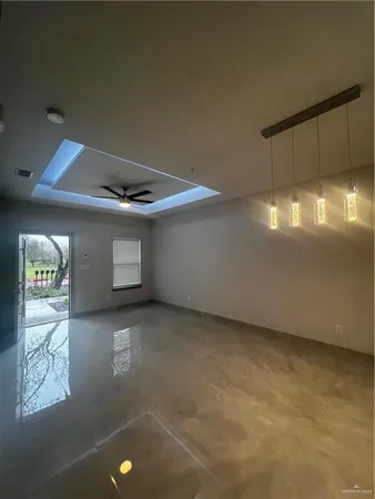 a view of an empty room