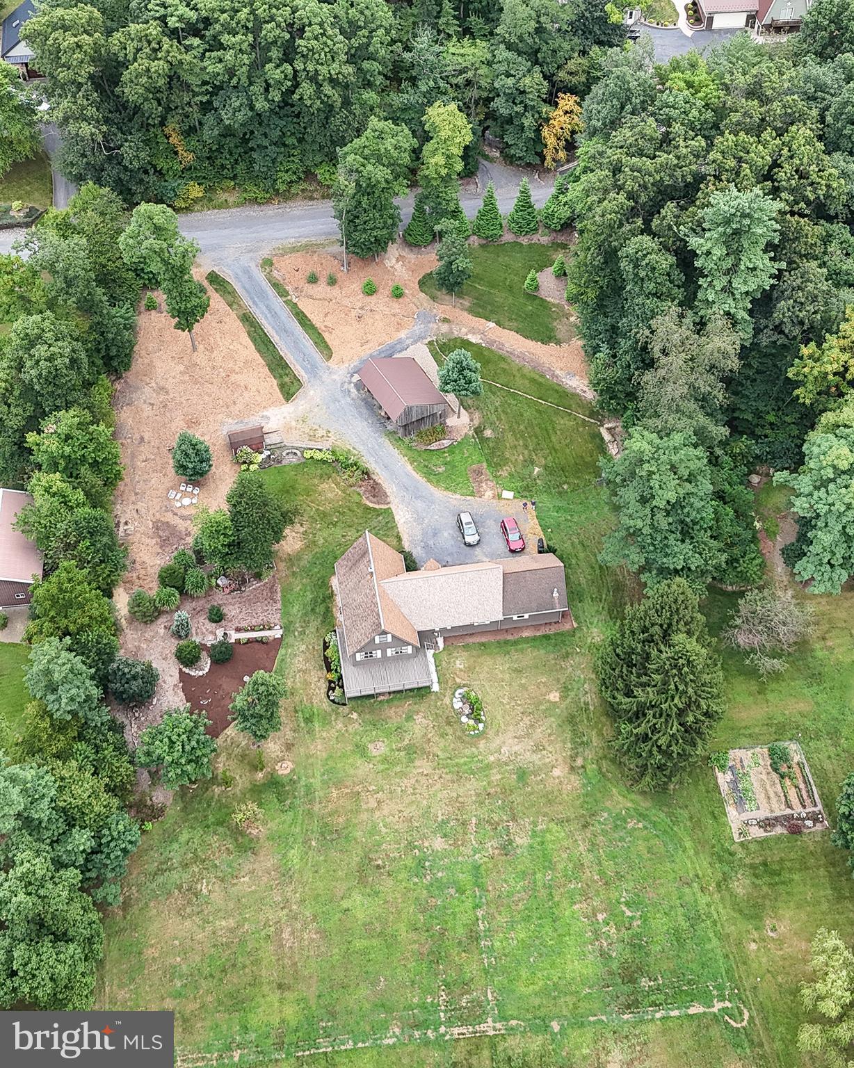 57 Fairview Road Belleville, PA 17004 - Photo 6 of 36 an aerial view of a house with a yard basket ball court and outdoor seating