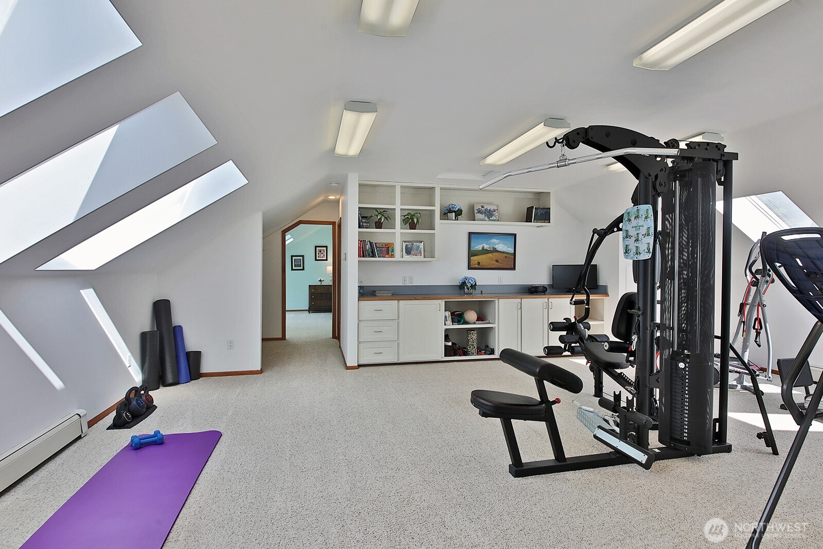 5741 Crow Haven Road Langley, WA 98260 - Photo 35 of 40 a view of a room with gym equipment