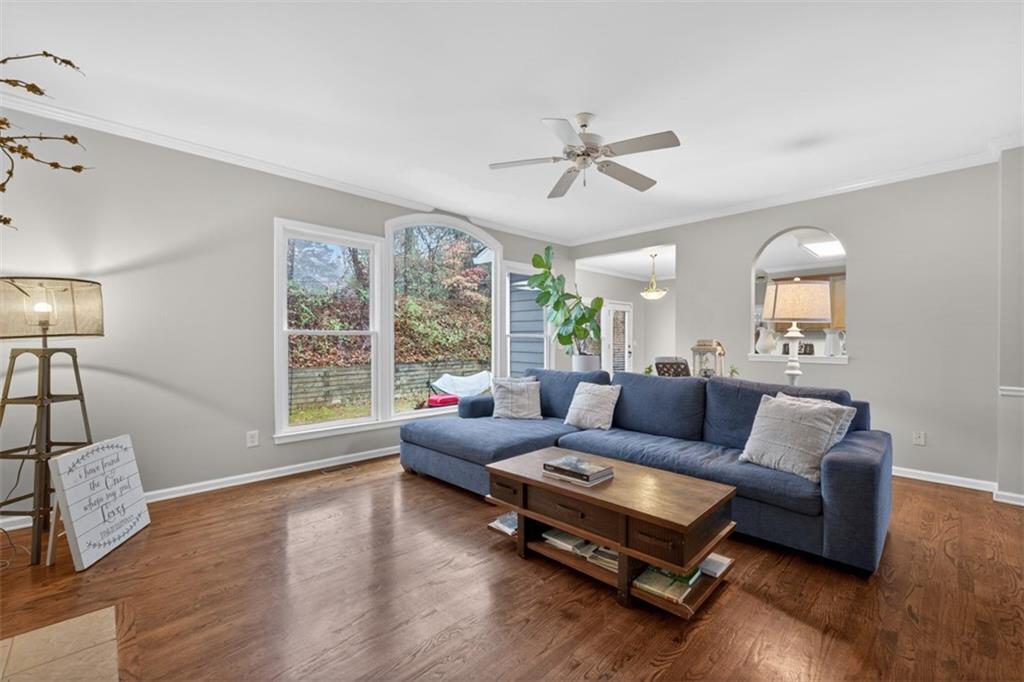 2641 Hillgrove Drive Dacula, GA 30019 - Photo 10 of 57 a living room with furniture and a large window