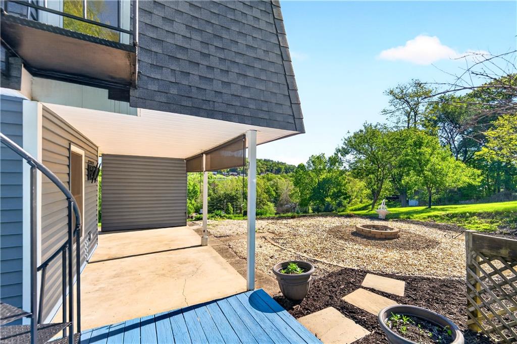 51 Kelley Road Canonsburg, PA 15317 - Photo 10 of 50 The side patio, has nice blinds if you want to keep the morning sun out of your eyes while you enjoy your coffee
