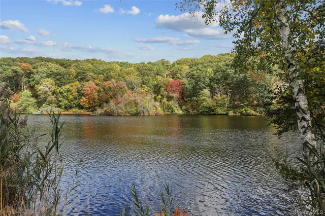 a view of lake and mountain