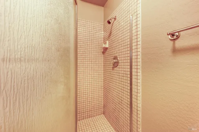 a view of a storage & utility room with closet