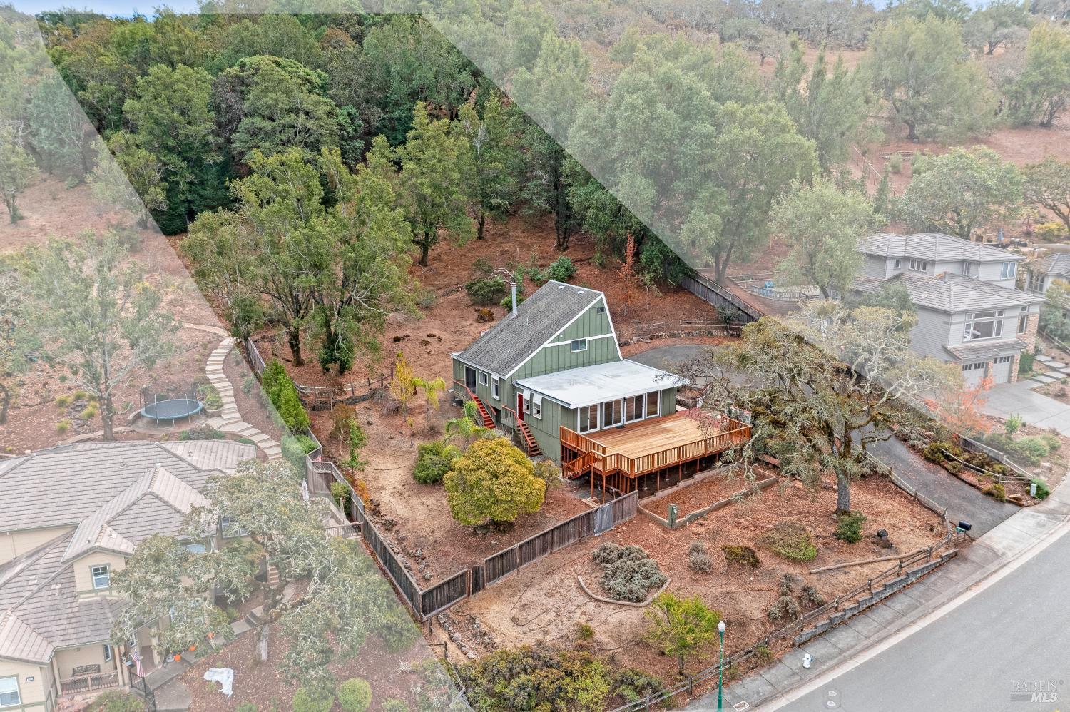 5550 Pepperwood Road Santa Rosa, CA 95409 - Photo 34 of 35 a view of a house with a yard