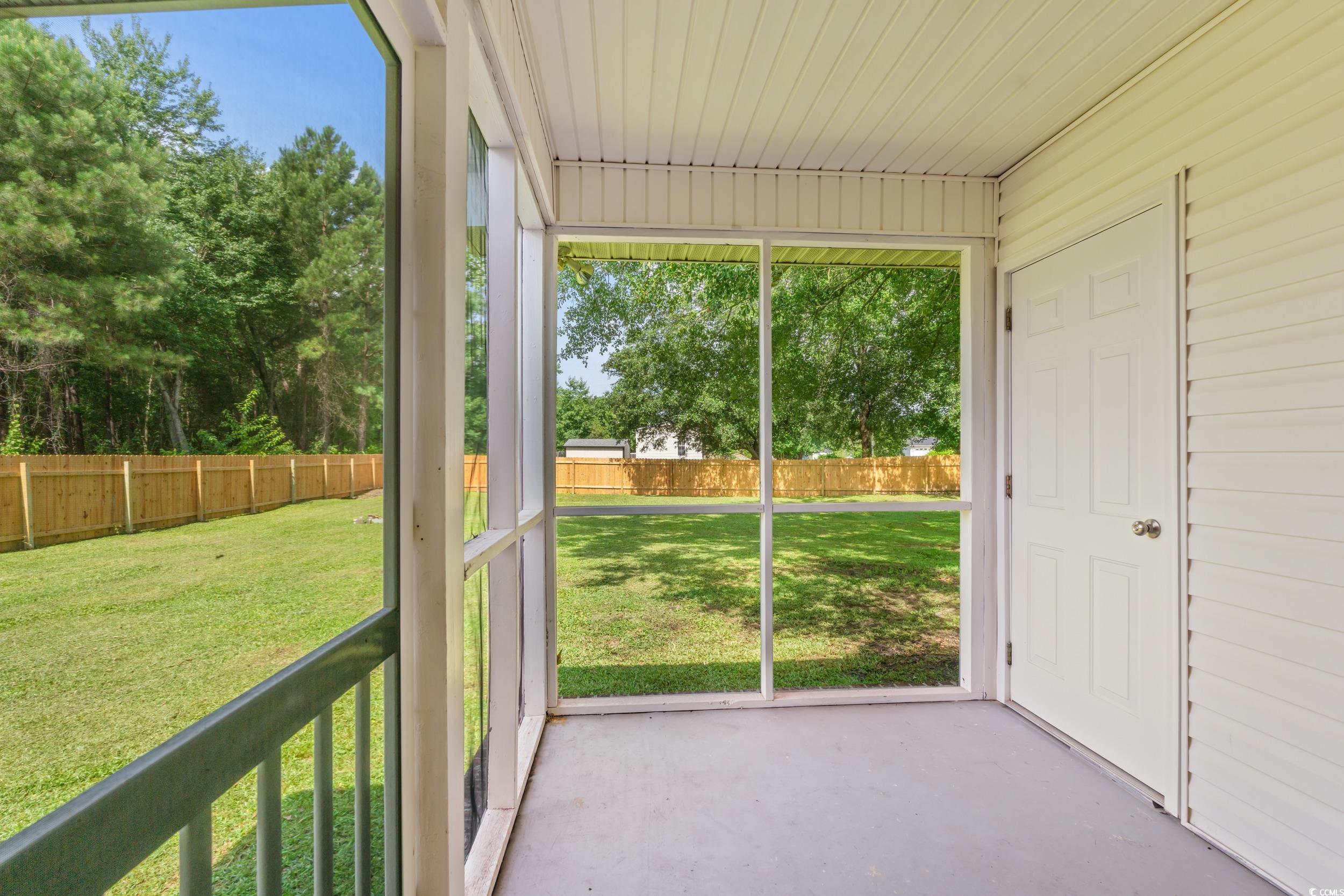 2965 Mt Olive Road Loris, SC 29569 - Photo 25 of 35 View of unfurnished sunroom