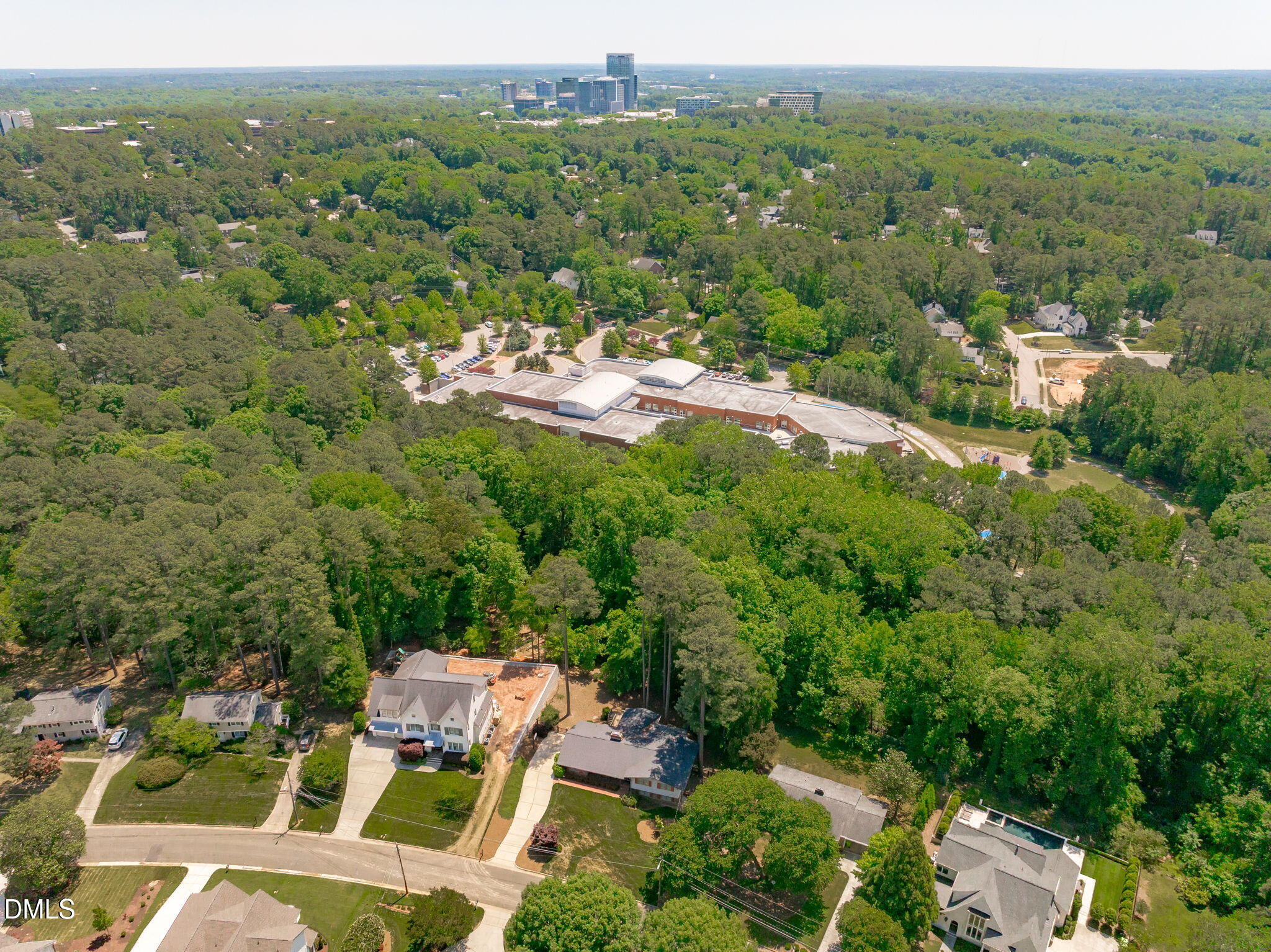 1205 Kimberly Drive Raleigh, NC 27609 - Photo 6 of 45 an aerial view of a house with a yard