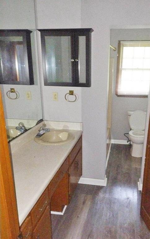 5844 Old Bill Cook Road Atlanta, GA 30349 - Photo 27 of 32 a bathroom with a sink and mirror