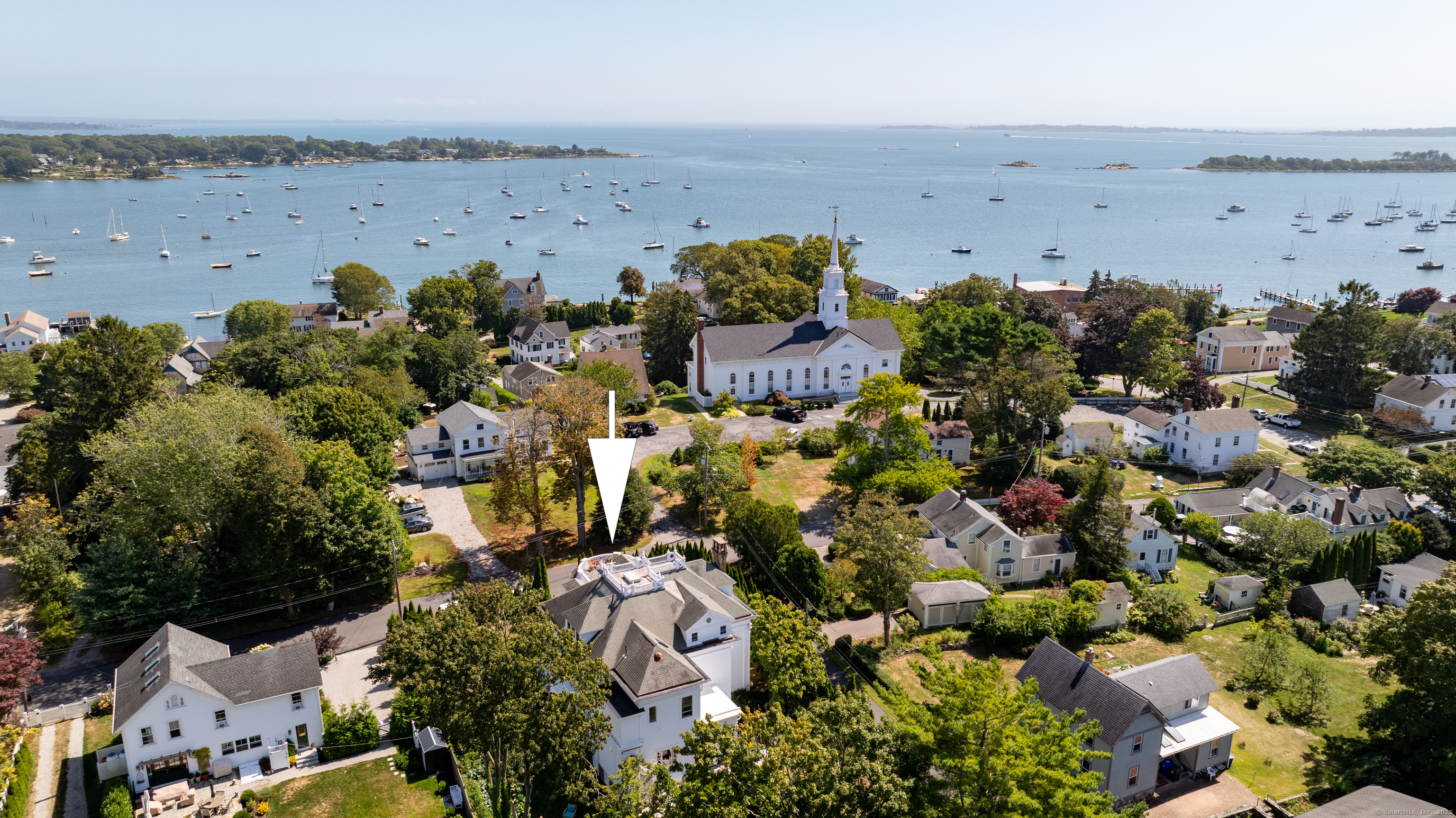 27 Church Street Groton, CT 06340 - Photo 3 of 37 an aerial view of multiple house