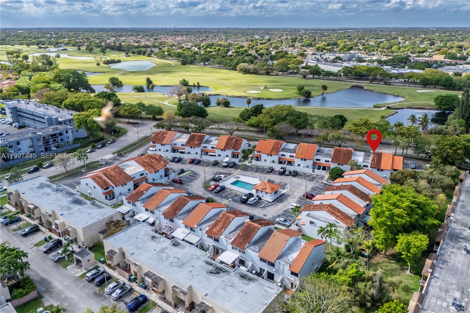 view of a city with an ocean view